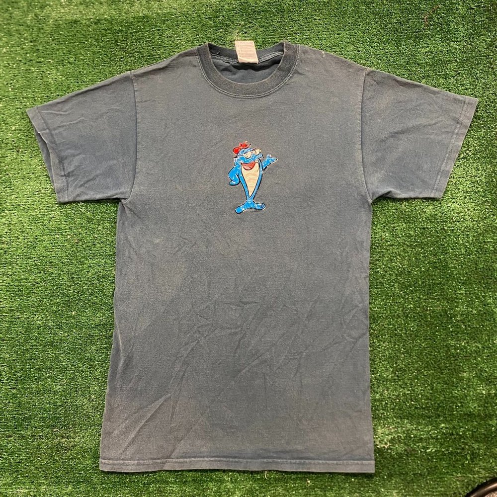 Vintage 90s StarKist Tuna Mascot Logo Sun Faded Food Tee